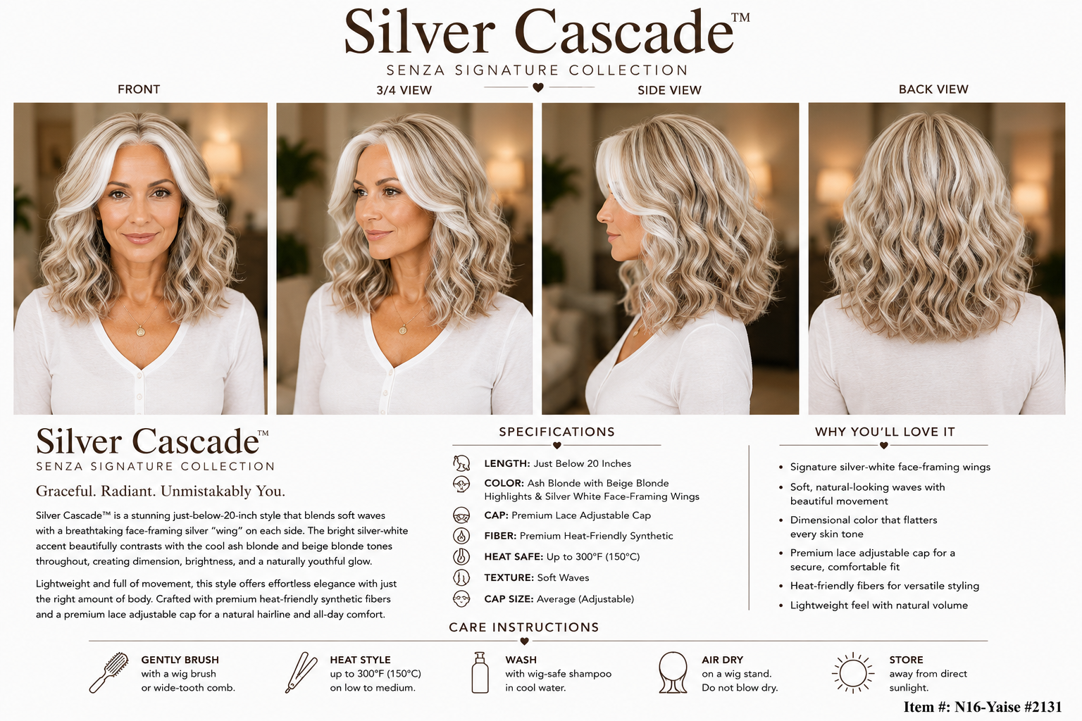 Silver Cascade - Senza Signature Collection