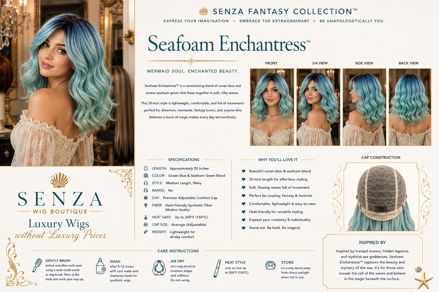 Seafoam Enchantress - Senza Fantasy Collection
