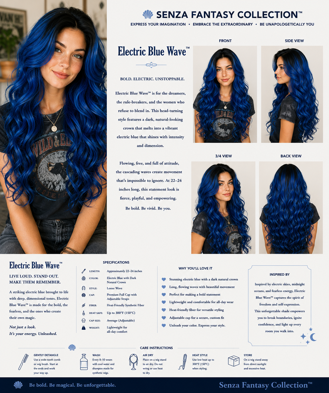 Electric Blue Wave - Senza Fantasy Collection