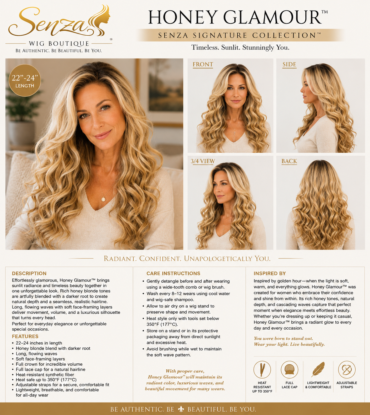 Honey Glamour - Senza Signature Collection
