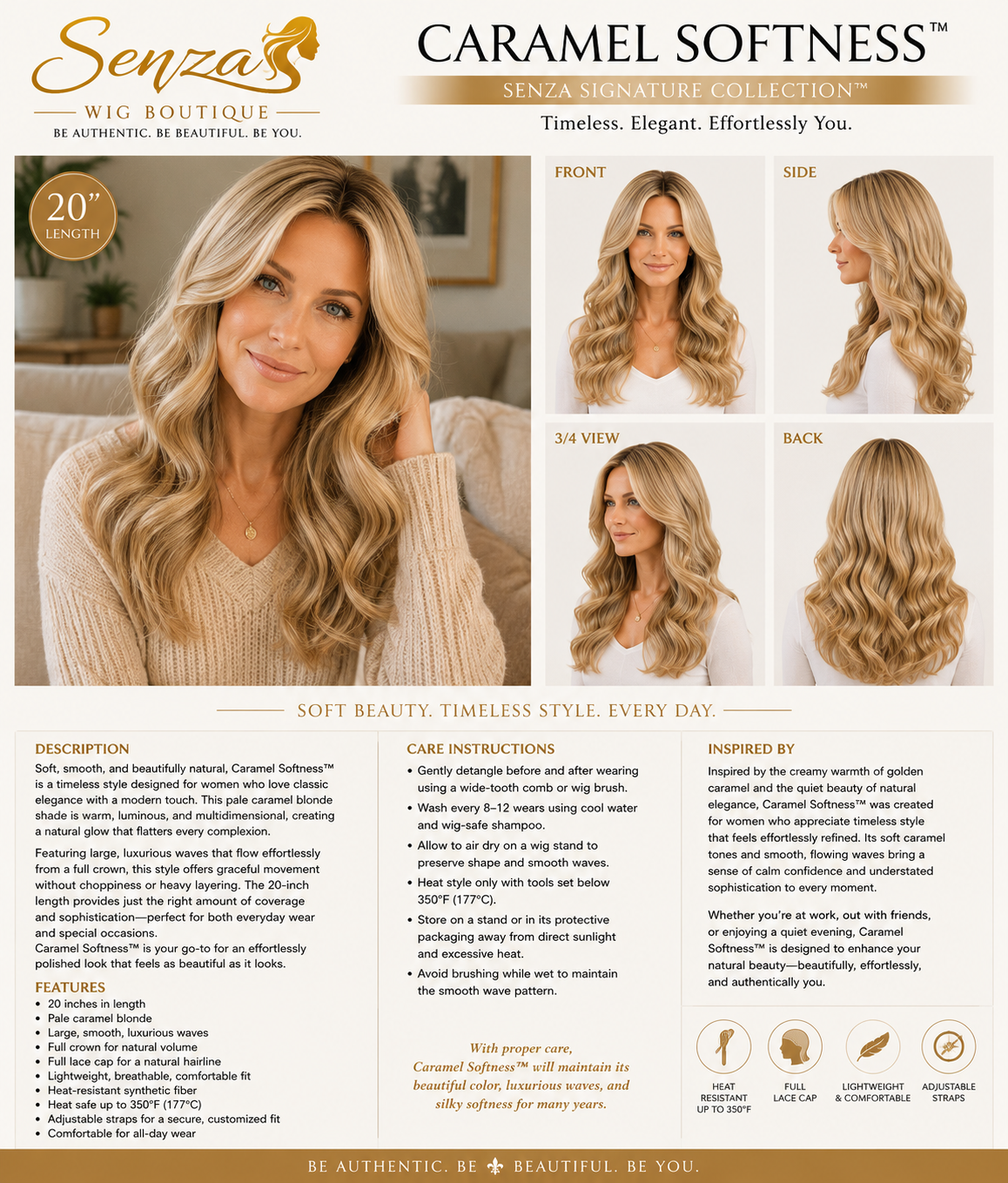 Caramel Softness - Senza Signature Collection