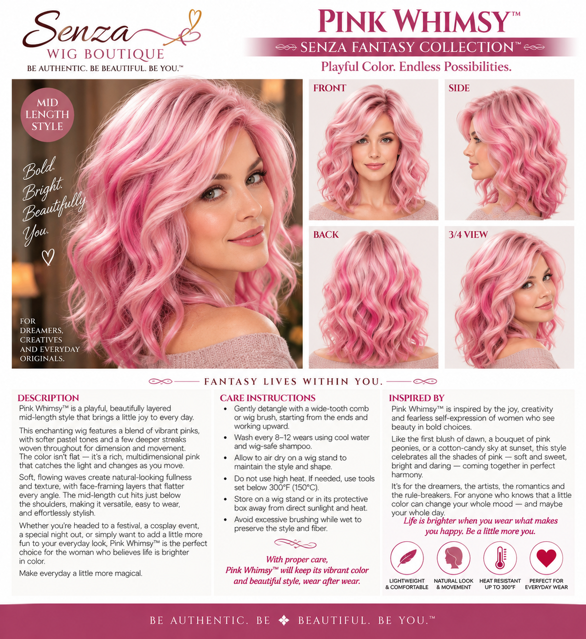 Pink Whimsy - Fantasy Collection, Color Collection