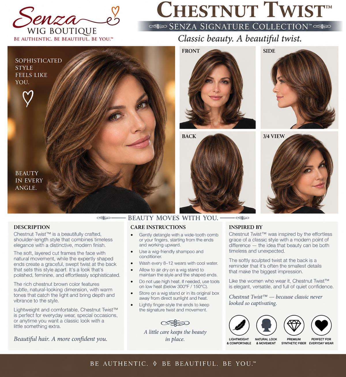 Chestnut Twist - Senza Signature Collection