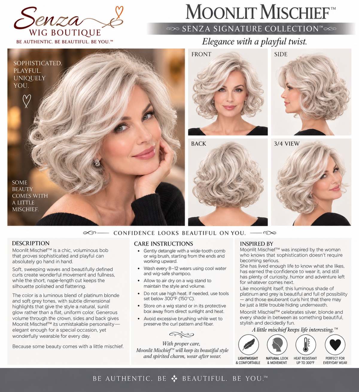 Moonlit Mischief - Senza Signature Collection, Silver and Ivory Collection